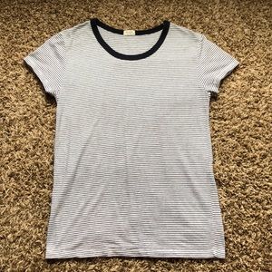 Comfy Black & White Striped Tee